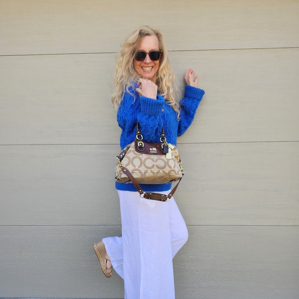 Coach Vintage "Op Art" Signature Madison Sabrina Satchel W/ Dust Bag, $110 - Picture 11 of 16
